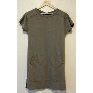 Chico's Zenergy Active Dress Size 0 (4/6) Olive Green Lace Up Back Athleisure